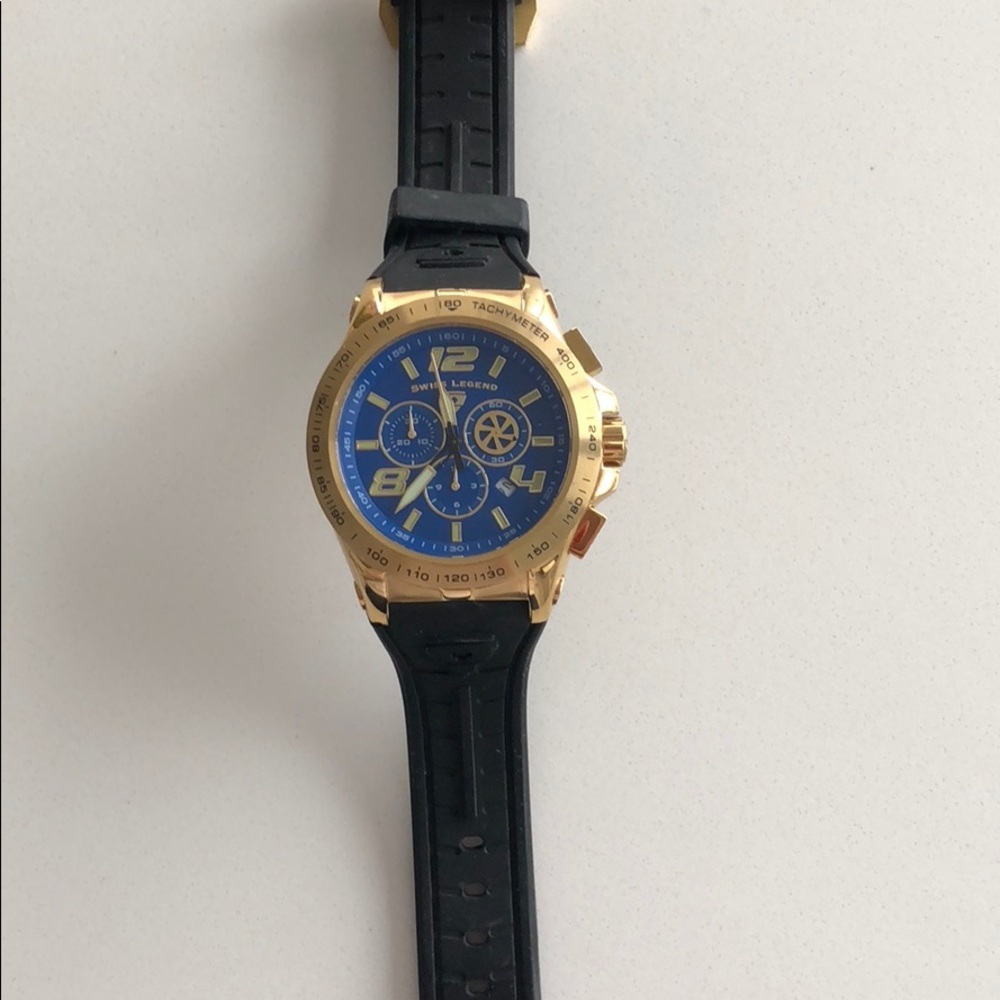 Swiss Legend Sprint Racer Gold Faced Watch